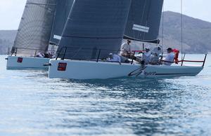 MC 38s drifting to the finish photo copyright Crosbie Lorimer http://www.crosbielorimer.com taken at  and featuring the  class