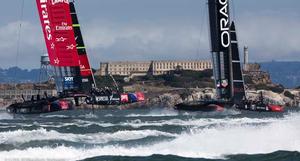 San Francisco, 10/09/13 34th AMERICA'S CUP America's Cup Final 5 Emirates Team New Zealand vs Oracle Team USA photo copyright Carlo Borlenghi/Luna Rossa http://www.lunarossachallenge.com taken at  and featuring the  class