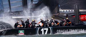 San Francisco, 10/09/13 34th AMERICA&rsquo;S CUP America&rsquo;s Cup Final 5 Emirates Team New Zealand vs Oracle Team USA photo copyright Carlo Borlenghi/Luna Rossa http://www.lunarossachallenge.com taken at  and featuring the  class