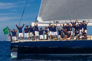 MAGIC CARPET 3, Sail n: GBR 1001 R, Nation: GBR, Owner/Charterer: Sir Lindsay Owen Jones, Model: Wallycento - Maxi Yacht Rolex Cup 2013 photo copyright  Rolex / Carlo Borlenghi http://www.carloborlenghi.net taken at  and featuring the  class