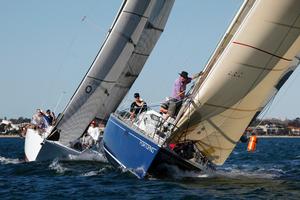 Portofino lead Archimedes to the hitch mark. - Nautilus Marine Winter Series photo copyright  Alex McKinnon Photography http://www.alexmckinnonphotography.com taken at  and featuring the  class