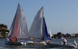QLD Match Racing, the match of the round robin was between Evan Walker and Murray Jones web photo copyright Tracey Johnstone taken at  and featuring the  class