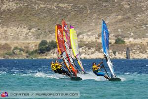 Van Der Steen leads the pack - PWA Alacati World Cup 2013 Day 2 photo copyright  John Carter / PWA http://www.pwaworldtour.com taken at  and featuring the  class