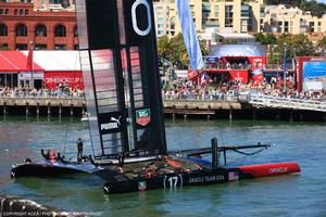 07/09/2013 - San Francisco (USA,CA) - 34th America's Cup - Oracle vs ETNZ; Day 1 Racing photo copyright ACEA - Photo Gilles Martin-Raget http://photo.americascup.com/ taken at  and featuring the  class