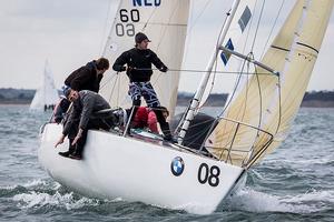 Howth Yacht Club, Co. Dublin, Ireland; Wednesday 28th August 2013: The Howth YC Under 25 crew on Euro Car Parks competing in race 4 of the BMW J24 World Championships at Howth Yacht Club. photo copyright David Branigan/Oceansport http://www.oceansport.ie/ taken at  and featuring the  class