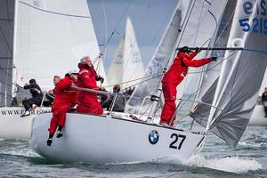 Britain&rsquo;s Ian Southworth and his team in action. photo copyright David Branigan/Oceansport http://www.oceansport.ie/ taken at  and featuring the  class