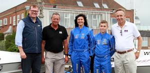 left to right - Robert Wicks - P1, Andrew Norton - RYA, Anya Colley, Ben Jelf and John Puddifoof photo copyright RYA http://www.rya.org.uk taken at  and featuring the  class