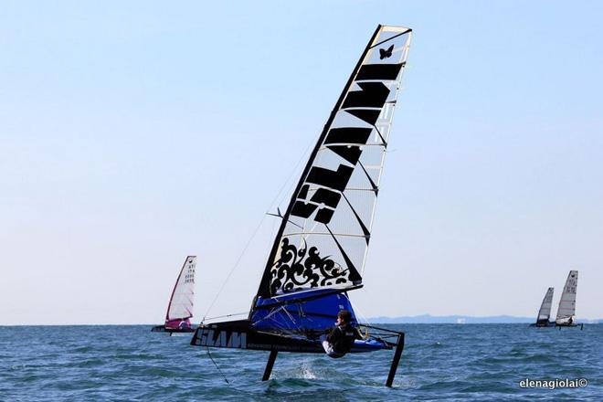 Euro Cup Act 6/SLAM Velociteck International Moth Italian Open Championship 2013 © Elena Giolai