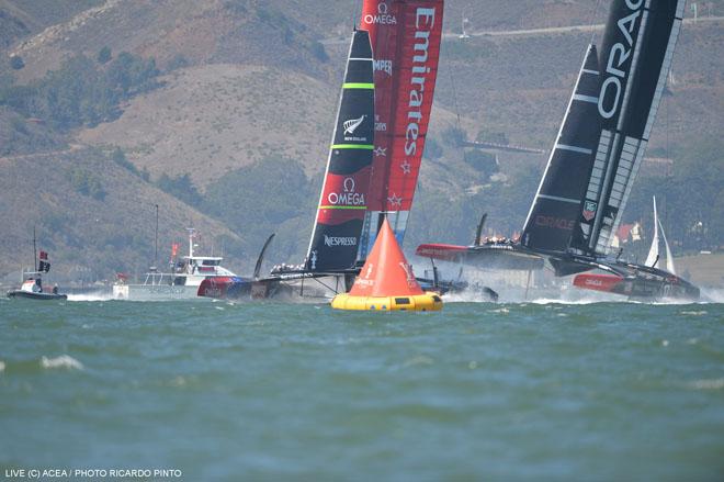 18/09/2013 - San Francisco (USA,CA) - 34th America’s Cup - ORACLE Team USA vs Emirates Team New Zealand, Race Day 8 © ACEA / Ricardo Pinto http://photo.americascup.com/