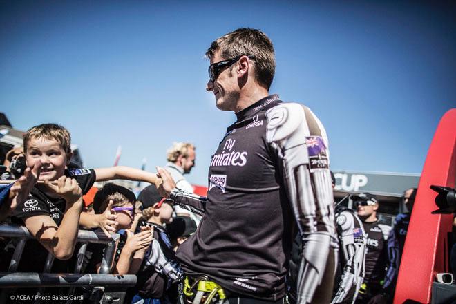 Race day 9 - Dock-out Show - Dean Barker - Emirates Team New Zealand ©  ACEA / Photo Balazs Gardi http://www.americascup.com/