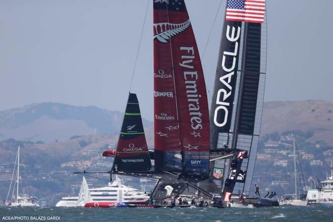 14/09/2013 - San Francisco (USA,CA) - 34th America’s Cup - ORACLE Team USA vs Emirates Team New Zealand, Race Day 5 ©  ACEA / Photo Balazs Gardi http://www.americascup.com/