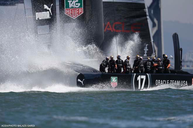 14/09/2013 - San Francisco (USA,CA) - 34th America’s Cup - ORACLE Team USA vs Emirates Team New Zealand, Race Day 5 ©  ACEA / Photo Balazs Gardi http://www.americascup.com/