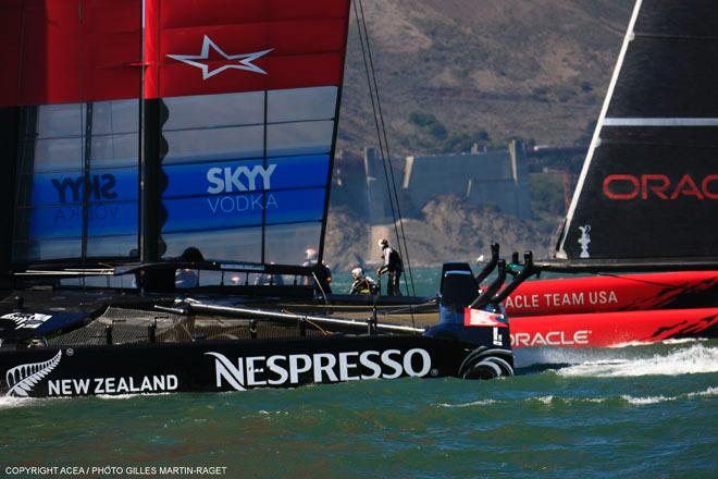 18/09/2013 - San Francisco (USA,CA) - 34th America’s Cup - Oracle Team USA vs Emirates Team New Zealand, Race Day 8 © ACEA - Photo Gilles Martin-Raget http://photo.americascup.com/