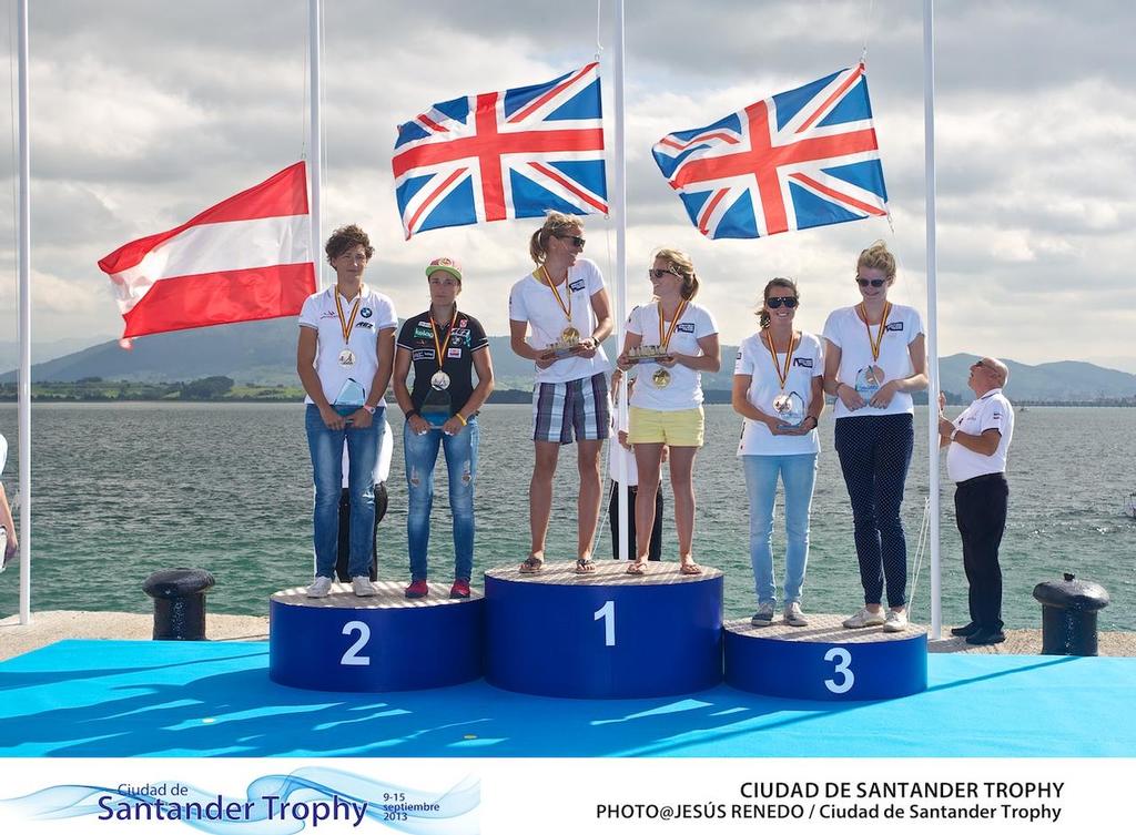 CIUDAD DE SANTANDER Trophy, Isaf sailing World Championships test event.PRIZE GIVING photo copyright Jesus Renedo/ Santander City Trophy http://www.santander2014.com/ taken at  and featuring the  class