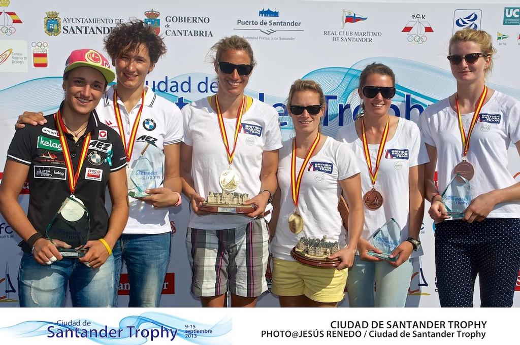 CIUDAD DE SANTANDER Trophy, Isaf sailing World Championships test event.PRIZE GIVING photo copyright Jesus Renedo/ Santander City Trophy http://www.santander2014.com/ taken at  and featuring the  class