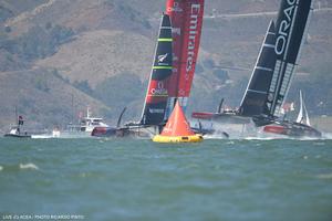 18/09/2013 - San Francisco (USA,CA) - 34th America's Cup - ORACLE Team USA vs Emirates Team New Zealand, Race Day 8 photo copyright ACEA / Ricardo Pinto http://photo.americascup.com/ taken at  and featuring the  class