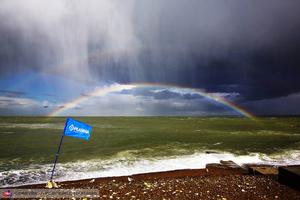 Double rainbow - PWa Cold Hawaii World Cup 2013 day 1 photo copyright  John Carter / PWA http://www.pwaworldtour.com taken at  and featuring the  class