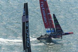 14/09/2013 - San Francisco (USA,CA) - 34th America's Cup - ORACLE Team USA vs Emirates Team New Zealand, Race Day 5 photo copyright ACEA - Photo Gilles Martin-Raget http://photo.americascup.com/ taken at  and featuring the  class