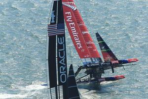 14/09/2013 - San Francisco (USA,CA) - 34th America's Cup - ORACLE Team USA vs Emirates Team New Zealand, Race Day 5 photo copyright ACEA - Photo Gilles Martin-Raget http://photo.americascup.com/ taken at  and featuring the  class