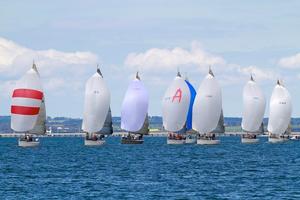 Boat of the day, Phoenix leads the fleet with Challenge, Cinquante and Audacious close behind - Morris Finance Sydney 38 Short Course Regatta 2013 photo copyright Teri Dodds http://www.teridodds.com taken at  and featuring the  class