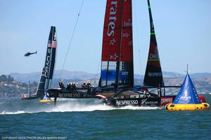 18/09/2013 - San Francisco (USA,CA) - 34th America's Cup - ORACLE Team USA vs Emirates Team New Zealand, Race Day 8 photo copyright ACEA - Photo Gilles Martin-Raget http://photo.americascup.com/ taken at  and featuring the  class