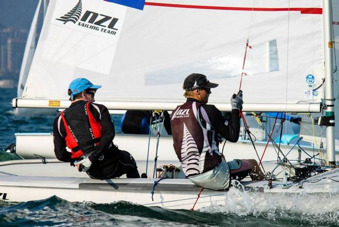 Paul Snow-Hansen and San Willcox - 2014 ISAF World Cup, Qingdao October 2013 © Yachting New Zealand