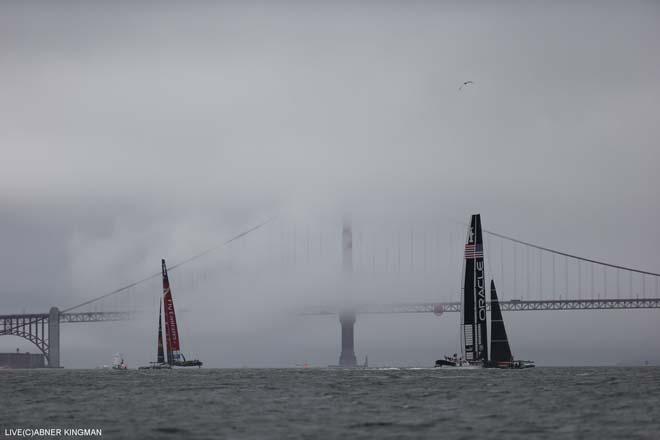 20/09/2013 - San Francisco (USA,CA) - 34th America’s Cup - Oracle Team USA vs Emirates Team New Zealand, Race Day 10 © ACEA / Photo Abner Kingman http://photo.americascup.com