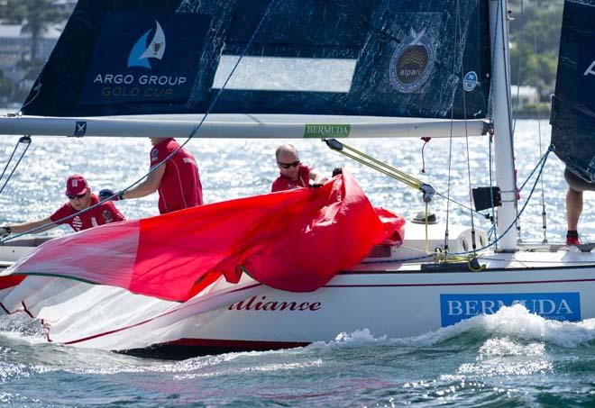 Stena Sailing Team on the Practice Day at the Argo Gold Cup 2013, Bermuda, part of the Alpari WMRT. ©  OnEdition / WMRT http://wmrt.com/