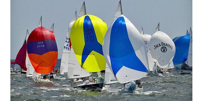 J/24 Canadian Nationals sailing racing fleet ©  J/Boats