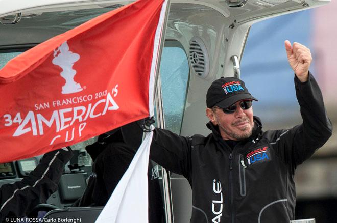 San Francisco, 34th America’s Cup Final - Oracle Team USA  CEO Larry Ellison © Carlo Borlenghi/Luna Rossa http://www.lunarossachallenge.com