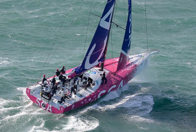 October 4 2013 - Team SCA sailing trials in the English Channel © Rick Tomlinson/Volvo Ocean Race http://www.volvooceanrace.com