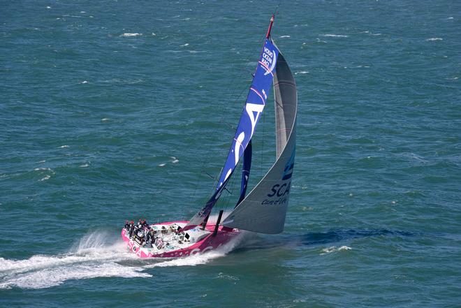 October 4 2013 - Team SCA sailing trials in the English Channel © Rick Tomlinson/Volvo Ocean Race http://www.volvooceanrace.com