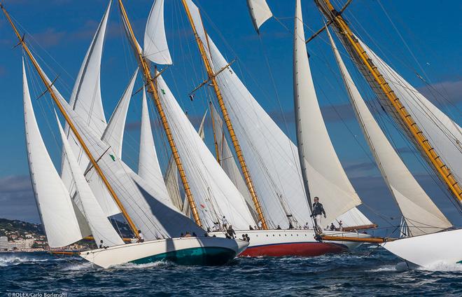 Racing Fleet at Les Voiles des Saint Tropez ©  Rolex / Carlo Borlenghi http://www.carloborlenghi.net