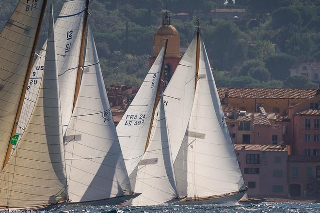 Racing Fleet at Les Voiles des Saint Tropez ©  Rolex / Carlo Borlenghi http://www.carloborlenghi.net