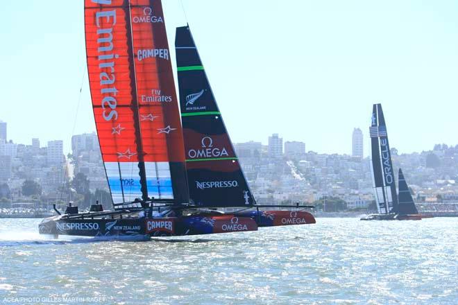 24/09/2013 - San Francisco (USA,CA) - 34th America's Cup - Oracle Team USA vs Emirates Team New Zealand, Race Day 14 © ACEA - Photo Gilles Martin-Raget http://photo.americascup.com/