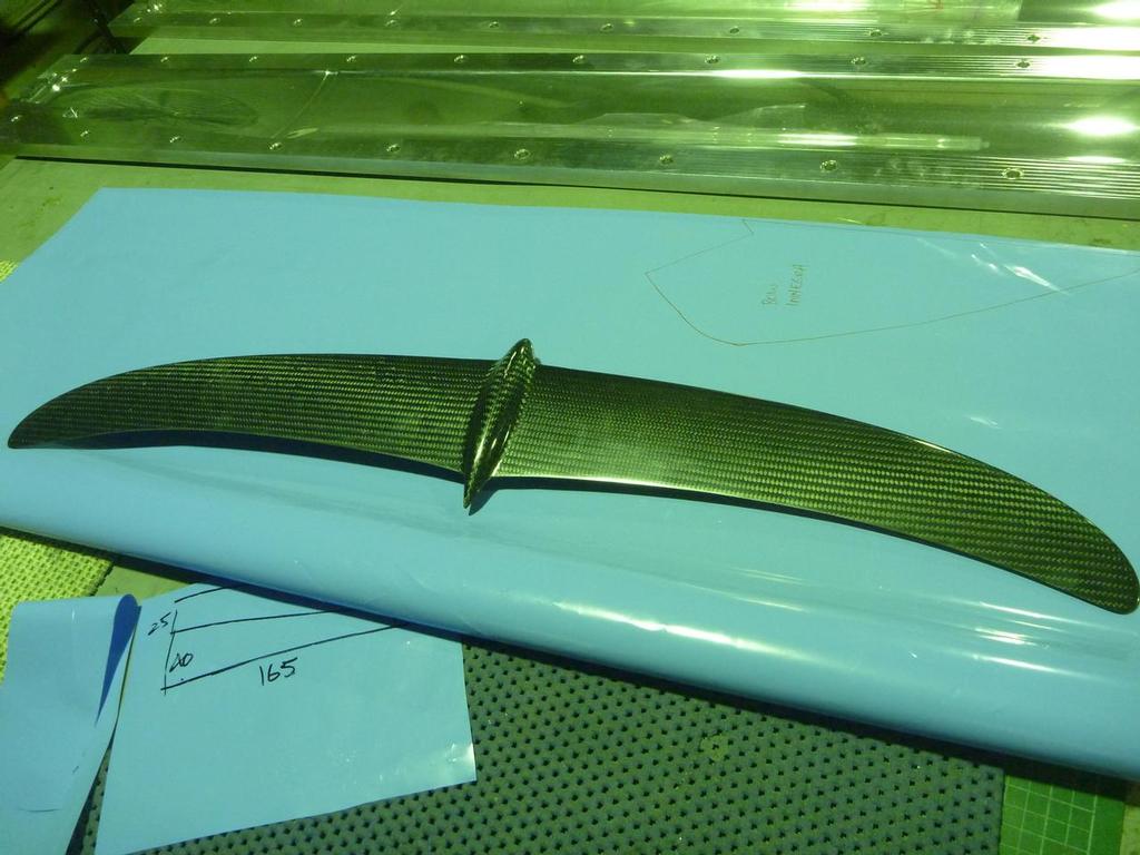 Rudder foil and centreboard strut moulds © Scott Sharpe