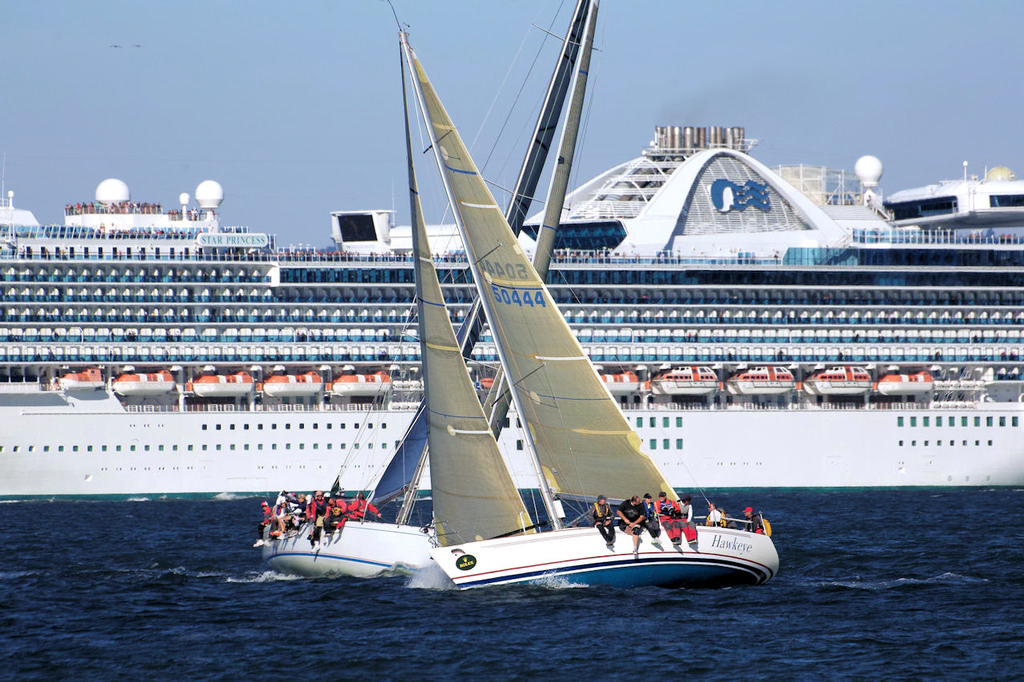 No, that is not one of Larry Ellison's yachts in the background. - Rolex Big Boat Series photo copyright Chuck Lantz http://www.ChuckLantz.com taken at  and featuring the  class