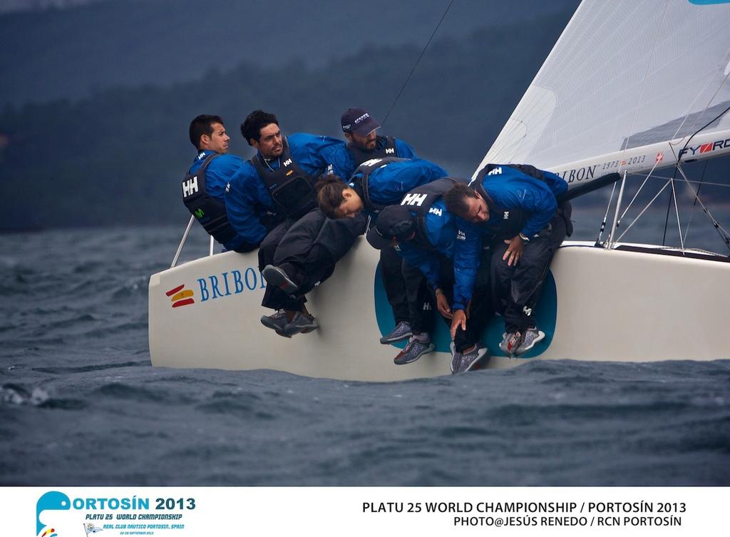 Platu 25 World Championships, PortosÃ­n , Galicia, Spain. 24-29 September 2013 , final day  Â© photo copyright  Jesus Renedo http://www.sailingstock.com taken at  and featuring the  class