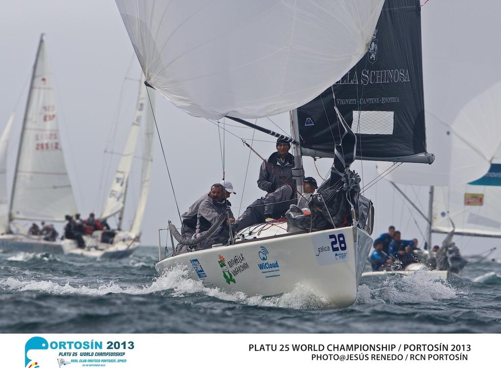 Platu 25 World Championships, Portosi­n, Galicia, Spain. ©  Jesus Renedo http://www.sailingstock.com