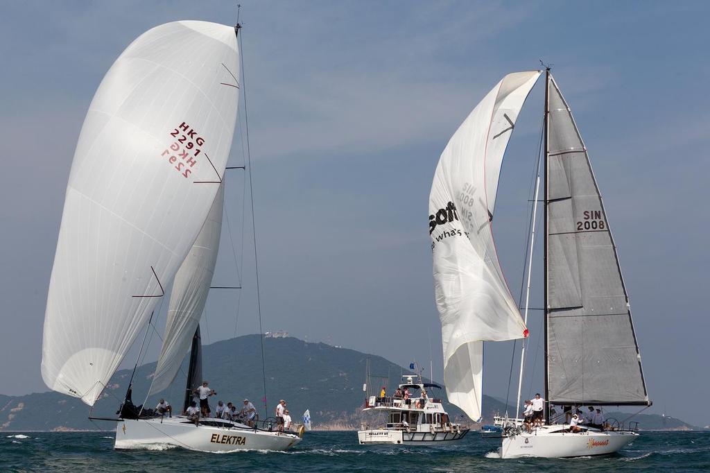 St Regis China Coast Regatta 2013 -  Race day 1 - a close finish for sisterships Elektra and Walawala 2 ©  RHKYC/Guy Nowell http://www.guynowell.com/