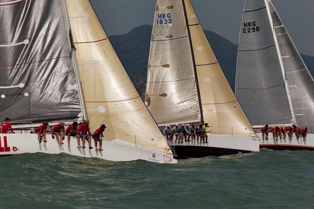 IRC 2 line up for race 2 photo copyright RHKYC / Guy Nowell taken at  and featuring the  class