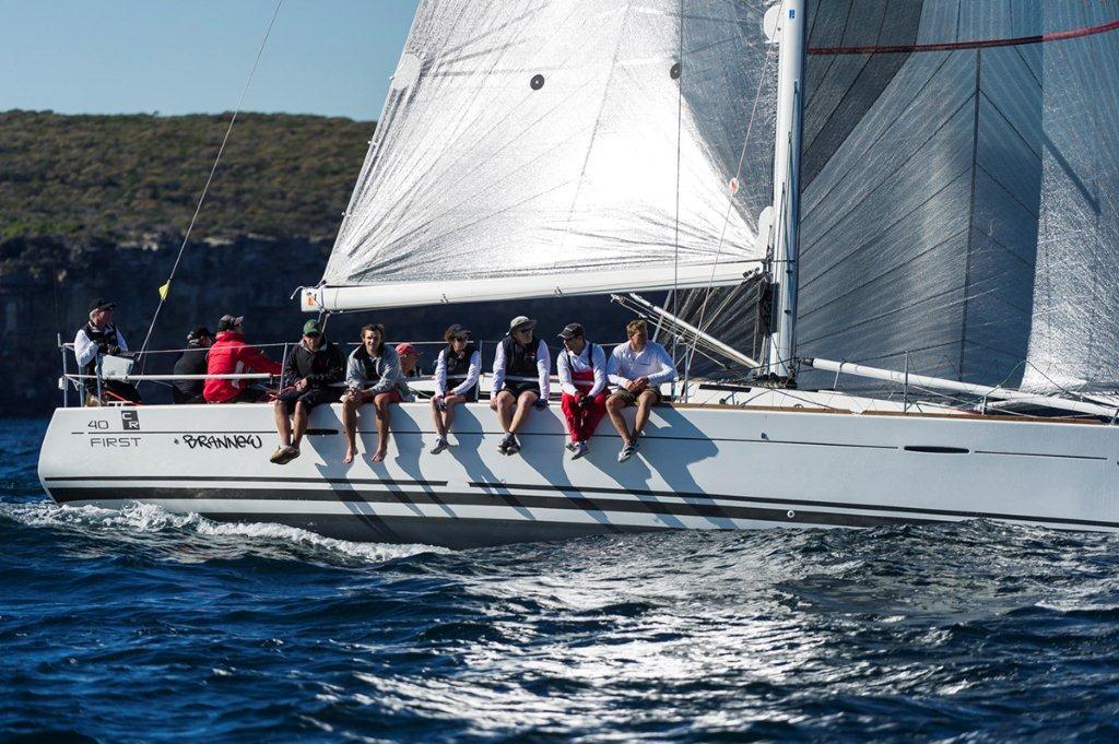 Casual entry Brannew took the honours today. photo copyright Brett Hemmings, www.sailpix.com.au taken at  and featuring the  class