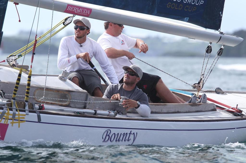 Taylor Canfield (USVI) checks the time before the start of the final match with Johnie Berntsson (SWE) in the finals of the Argo Gold Cup 2012. photo copyright  Talbot Wilson / Argo Group Gold Cup http://www.argogroupgoldcup.com/ taken at  and featuring the  class