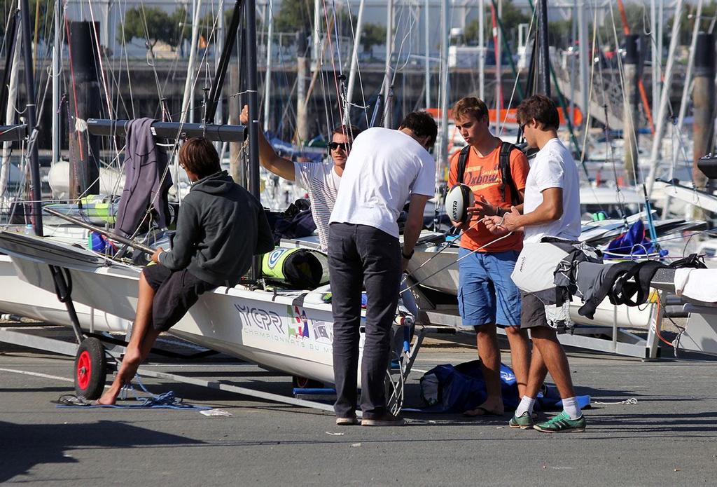 Boat park  - La Semaine Olympique Française de Voile 2013 - Day 1 photo copyright Sail-World.com http://www.sail-world.com taken at  and featuring the  class