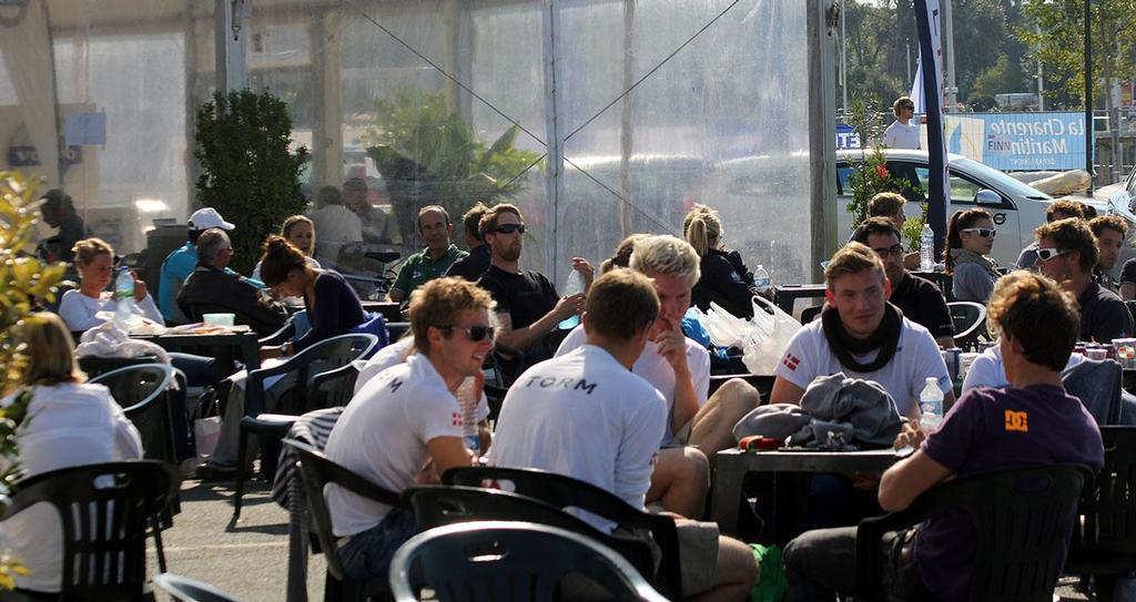 Boat park  - La Semaine Olympique Française de Voile 2013 - Day 1 © Sail-World.com http://www.sail-world.com