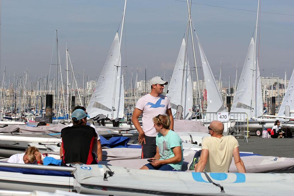 Boat park  - La Semaine Olympique Française de Voile 2013 - Day 1 © Sail-World.com http://www.sail-world.com