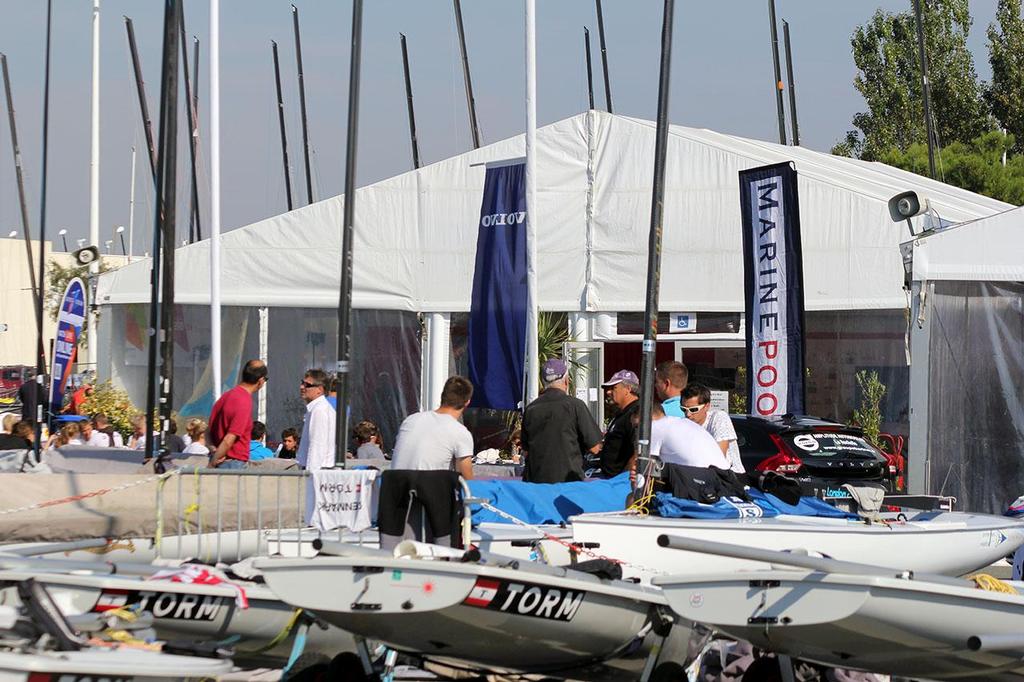 Boat park  - La Semaine Olympique Française de Voile 2013 - Day 1 photo copyright Sail-World.com http://www.sail-world.com taken at  and featuring the  class