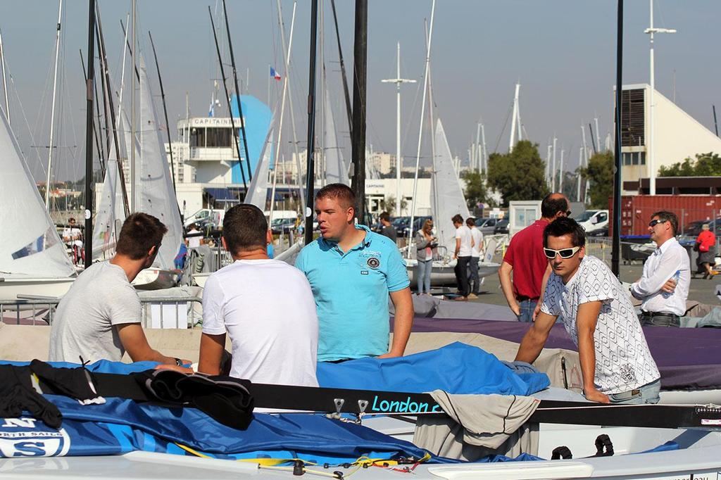 Boat park  - La Semaine Olympique Française de Voile 2013 - Day 1 © Sail-World.com http://www.sail-world.com