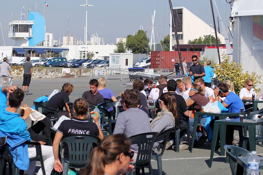 Boat park  - La Semaine Olympique Française de Voile 2013 - Day 1 photo copyright Sail-World.com http://www.sail-world.com taken at  and featuring the  class