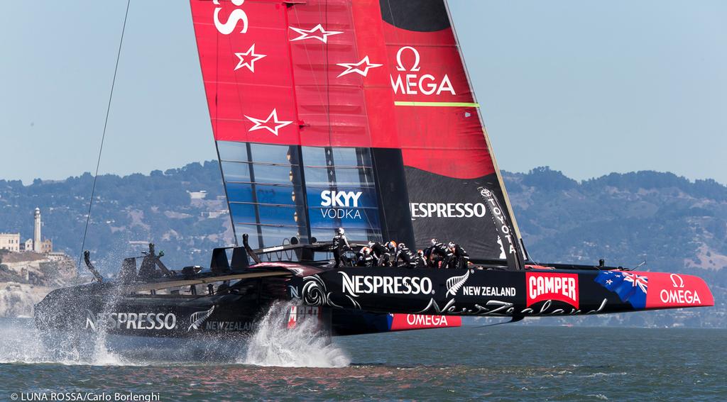 34th America’s Cup final 
Emirates Team New Zealand 
Race 16 
 photo copyright Carlo Borlenghi/Luna Rossa http://www.lunarossachallenge.com taken at  and featuring the  class